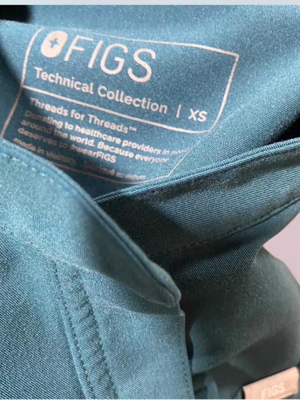 Rafaela Cargo ScrubJumpsuit Caribbean Blue - Picture 4 of 4